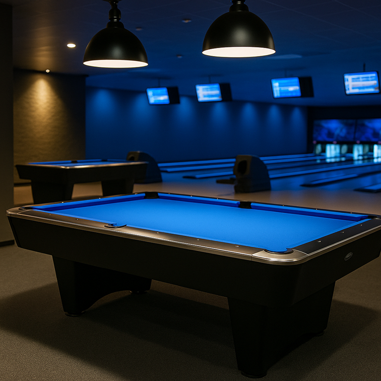 Billardtisch in Spielhalle